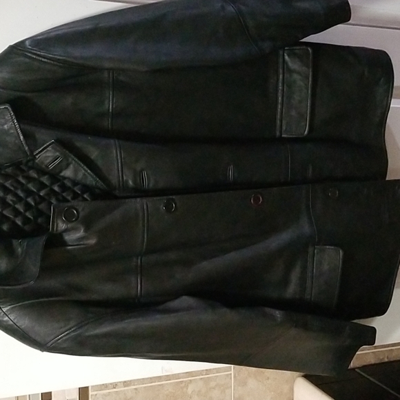 Trucker Leather - Leather Jacket, Size - M, Color - Black - Picture 4 of 13